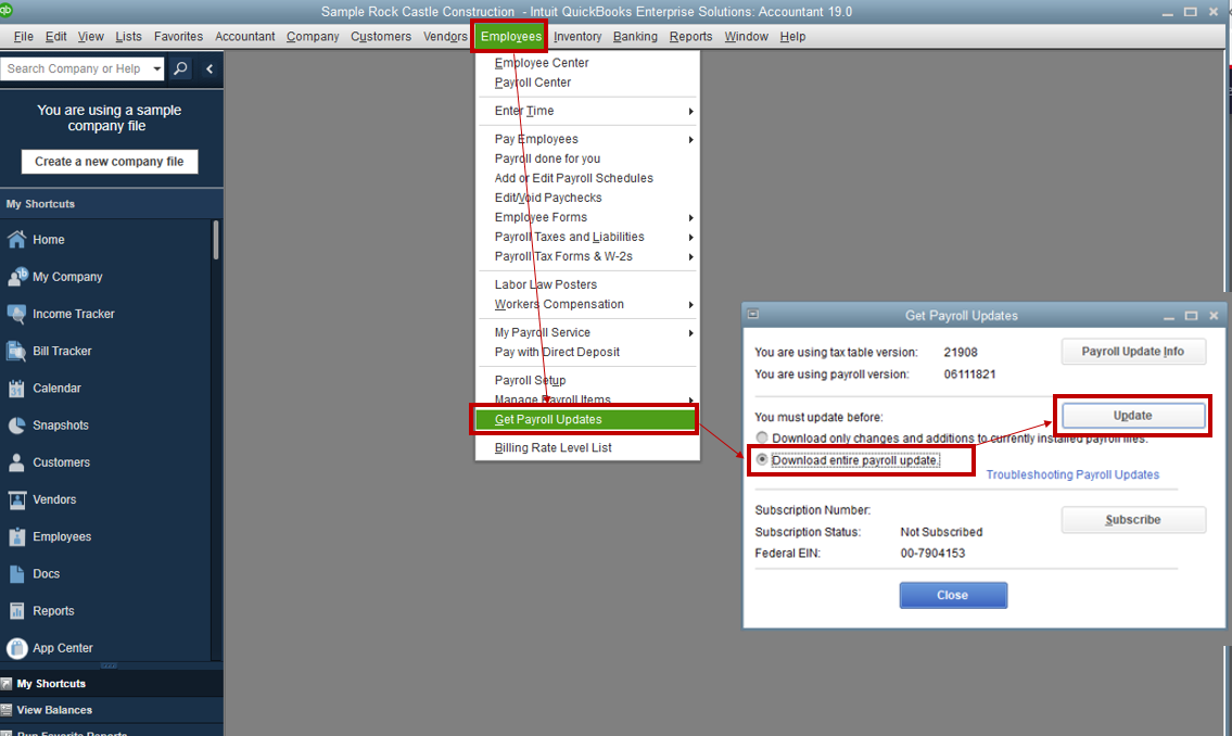 In sending payroll information for direct deposit, I receive an error