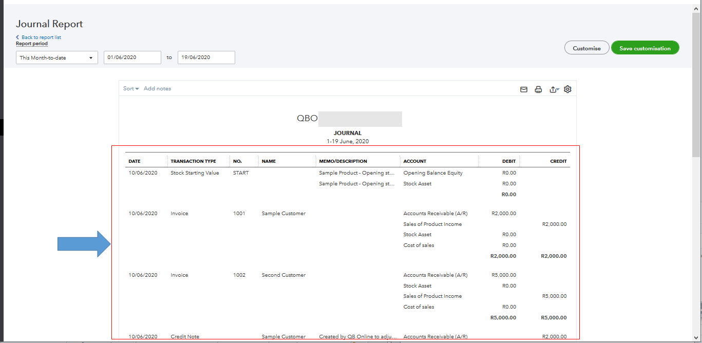 Quickbooks Online Journal Entry Import Template 4570