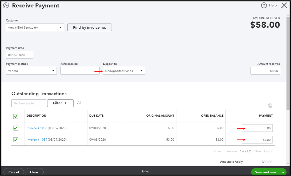 Receive payment to the undeposited funds.PNG