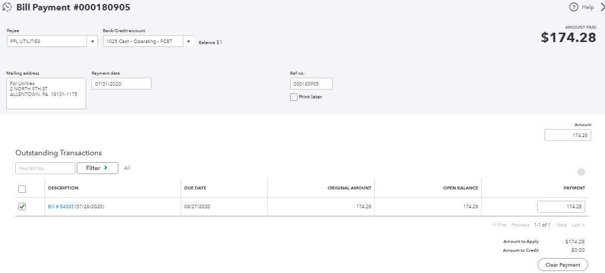 Solved: I used Transaction Pro to import historical bills and bill ...