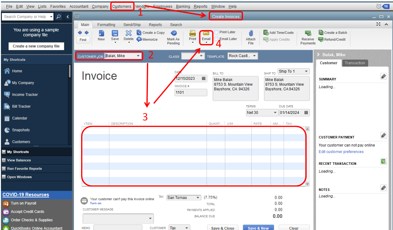 Email Invoices   52328i7219E0123C14B727