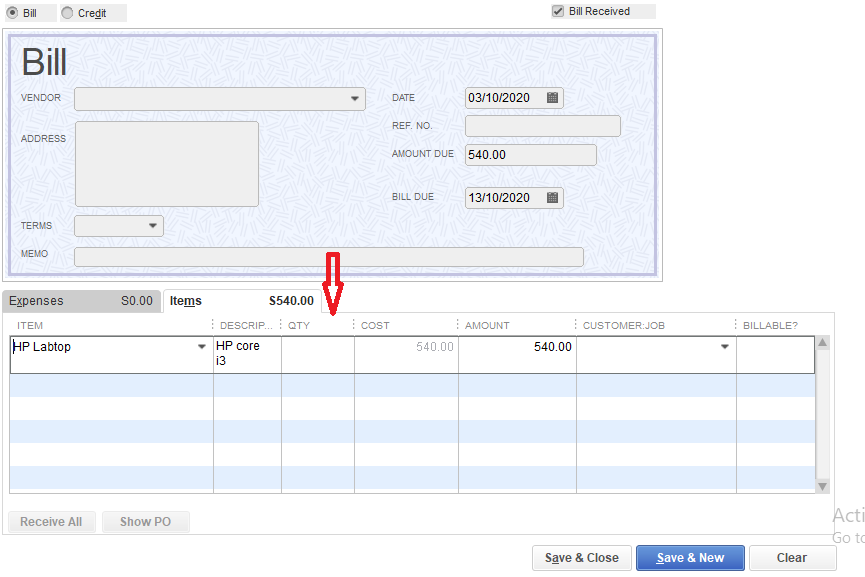 Recording Fixed Asset