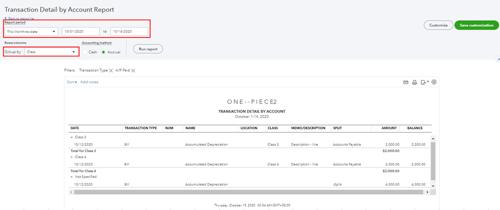 Solved: Unpaid Bills in reporting