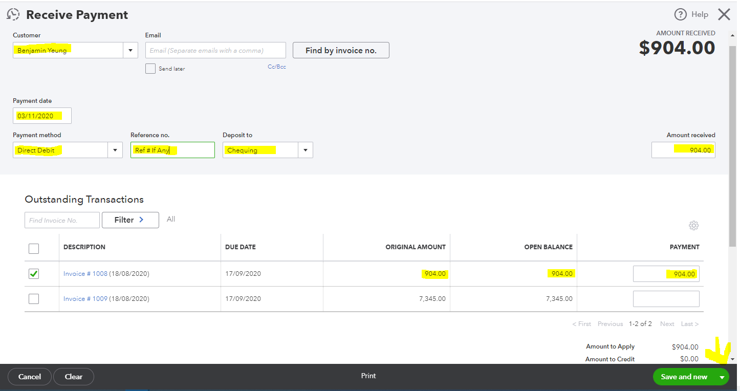 entering-interac-e-transfer-as-invoice-payment