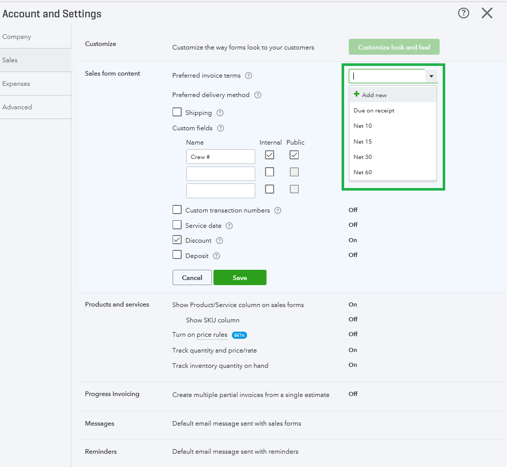 How to adjust your payment terms in QuickBooks Online 3.png