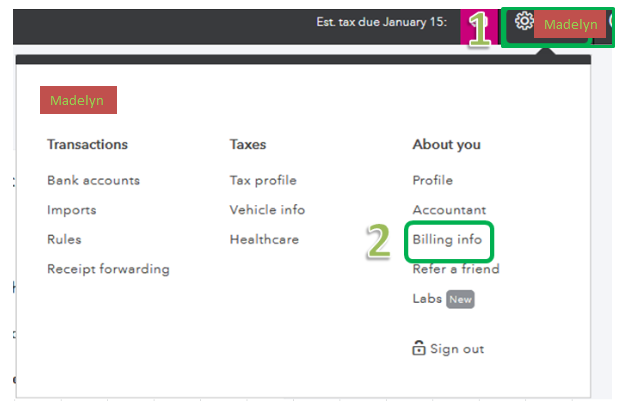 How do you cancel a self employed subscription? the menu will not ...
