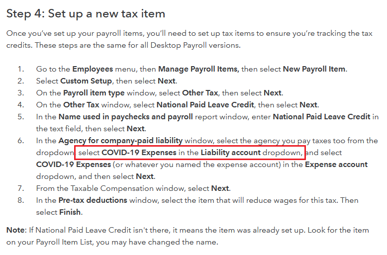 Solved: National Paid Leave setup help: Step 4 Clarification