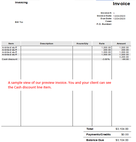 Solved cash or check discount
