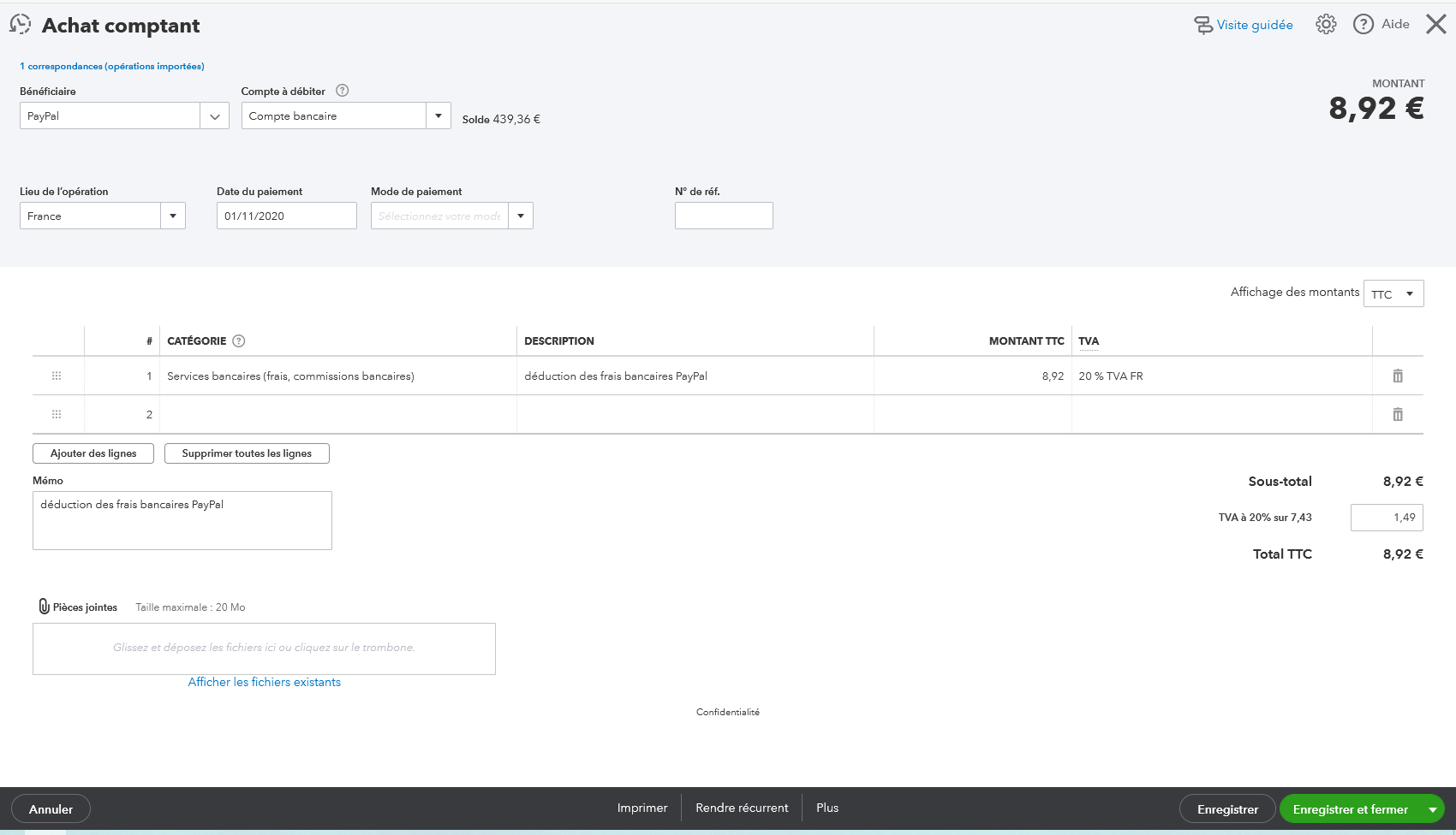 Résolu Frais Paypal QuickBooks Community