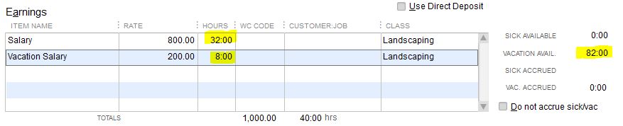 Solved: tracking paid time off