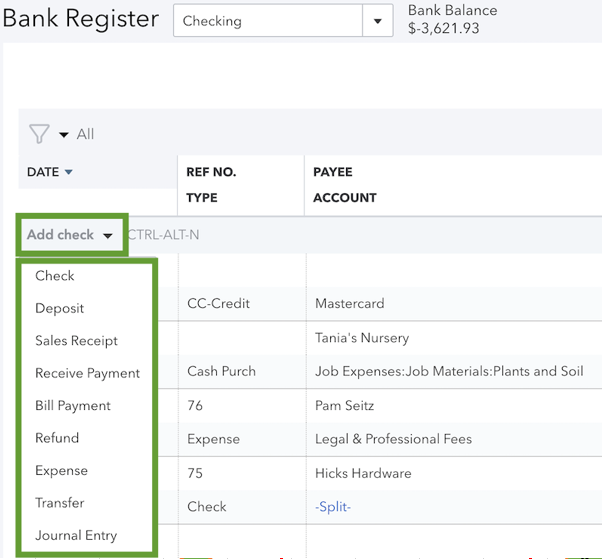 manually add transaction through the COA.PNG