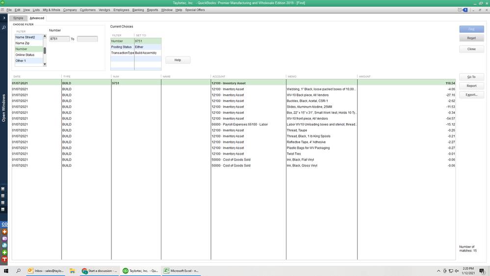 Build Assemblies and Cost of Goods Sold