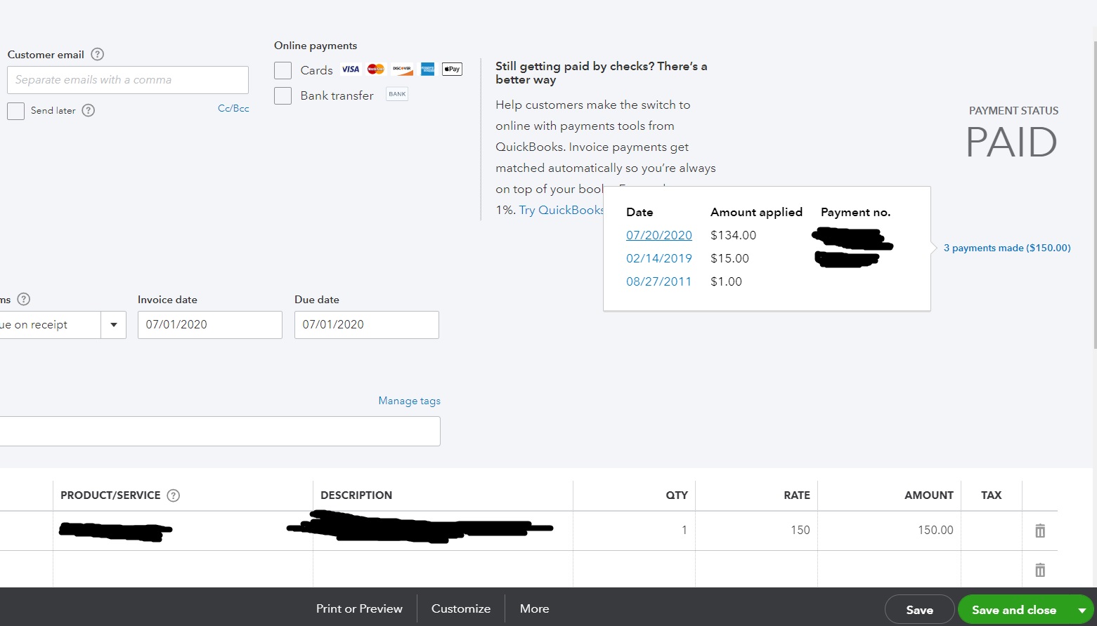 creating journal entry to fix reconciliation error in QBO?