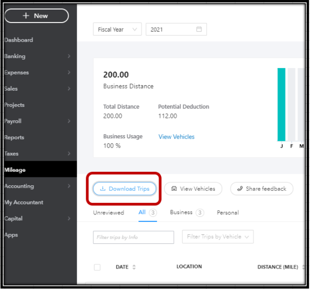 Solved Is there a mileage report in quickbooks online? If so, where is it located?
