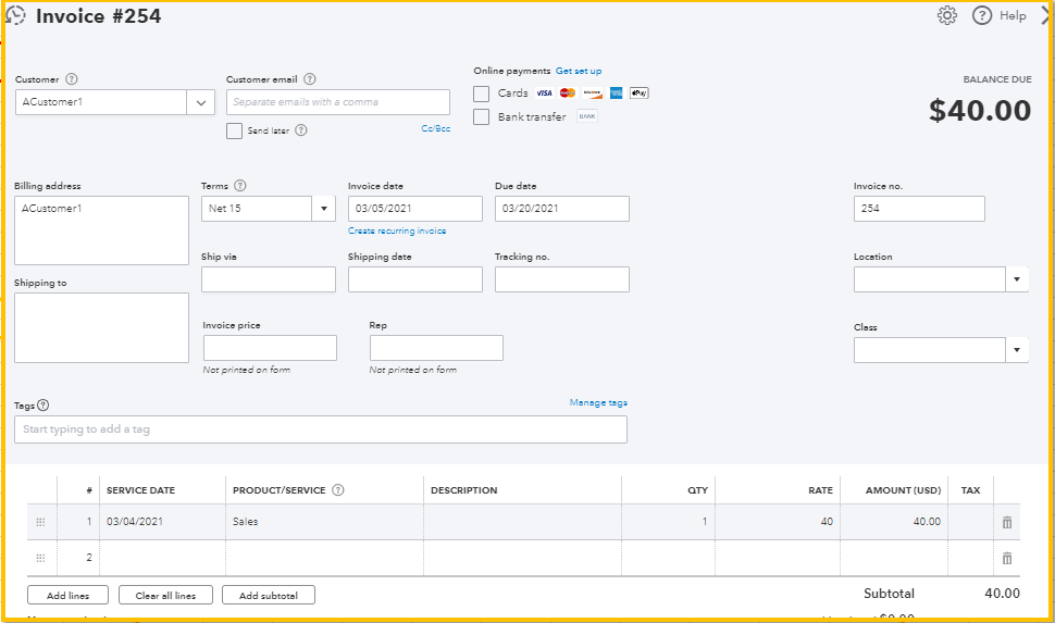 create an invoice for the sale.PNG