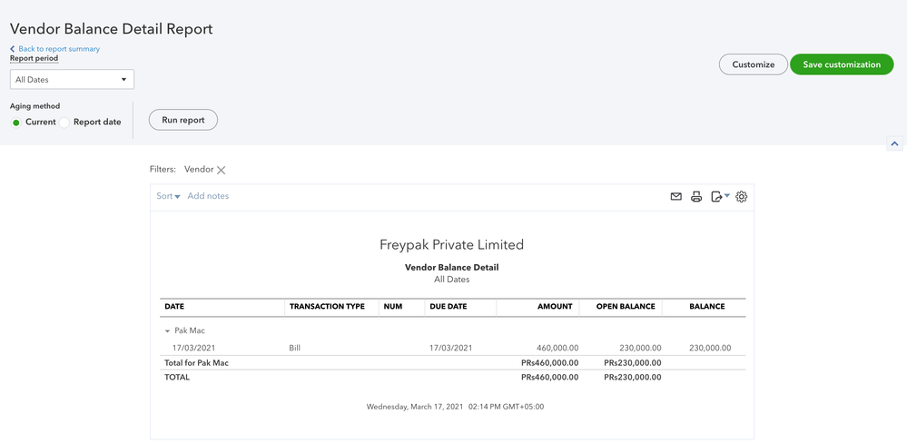 Balance Shown by Qucikbooks when Vendor Balance Summary is searched.png