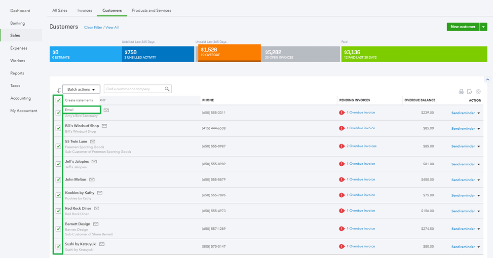 How to review open invoices in QuickBooks Online 7.png