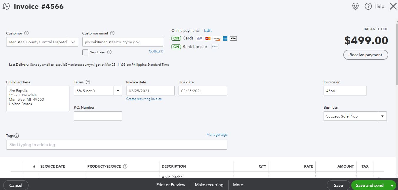 Solved: How to see only the amount due for that invoice sent in ...