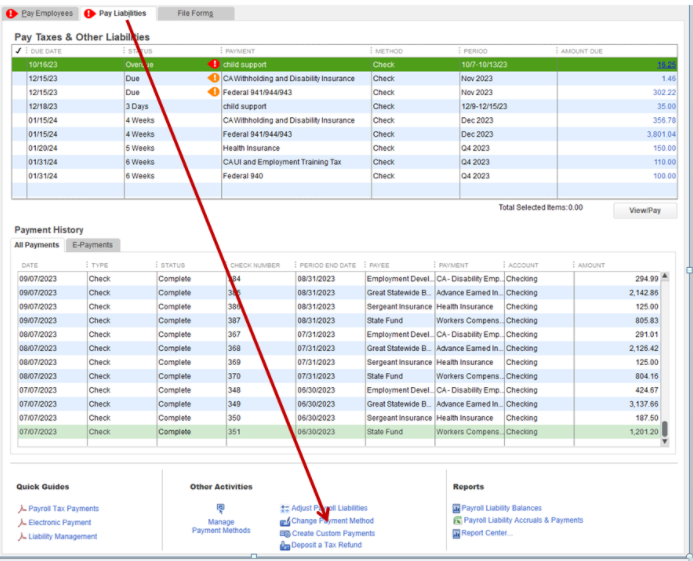 Payroll deductions