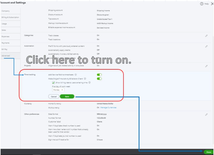 Employees enter timesheet online...