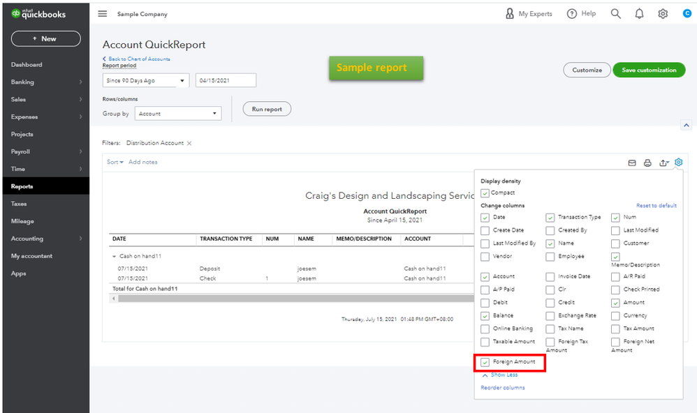 Solved Notional foreign currency exchange rate only for reporting