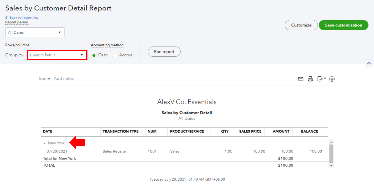 Sales report by state in Quickbooks Online | QuickBooks Community