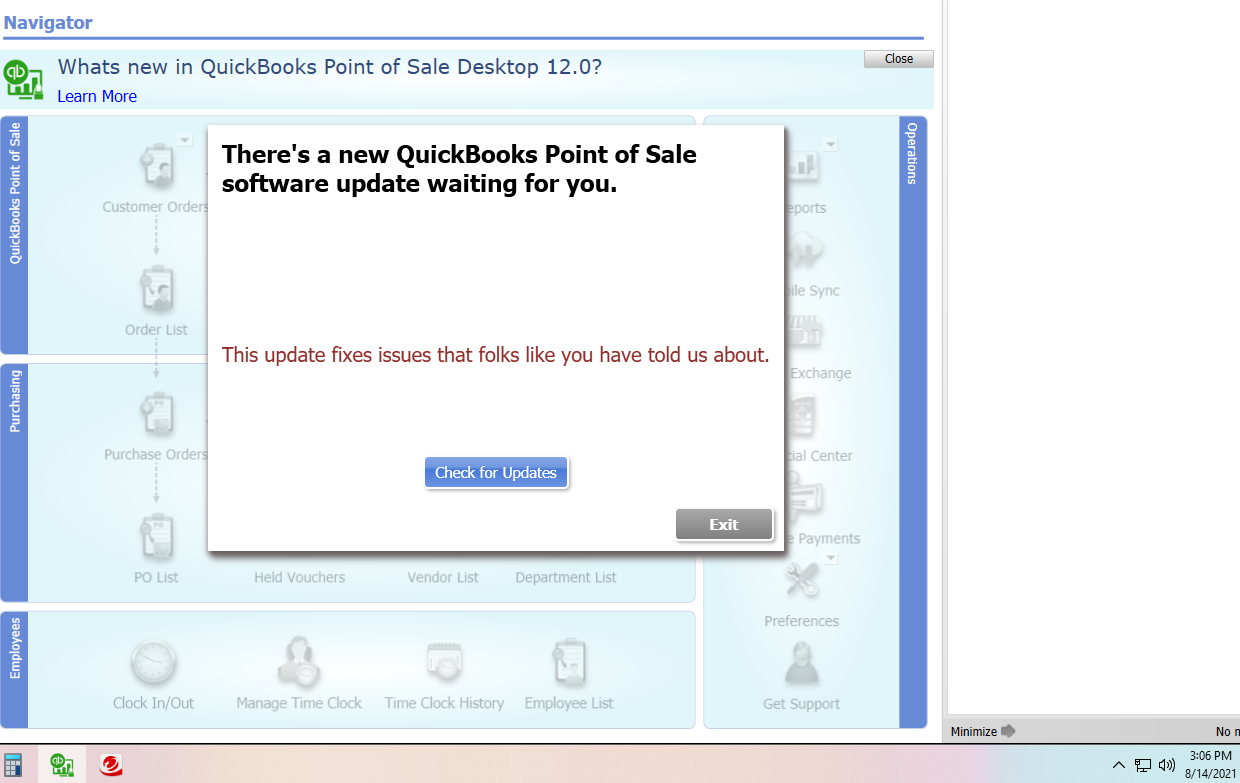 Quickbooks 12.0 The Version of Quickbooks Desktop Point Of Sale