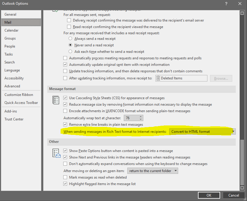 Convert RTF to HTML format in Outlook settings.PNG
