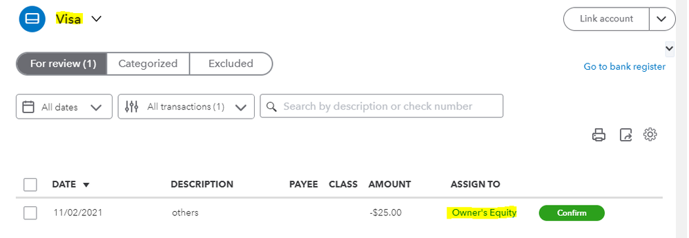 categorize the transaction.PNG