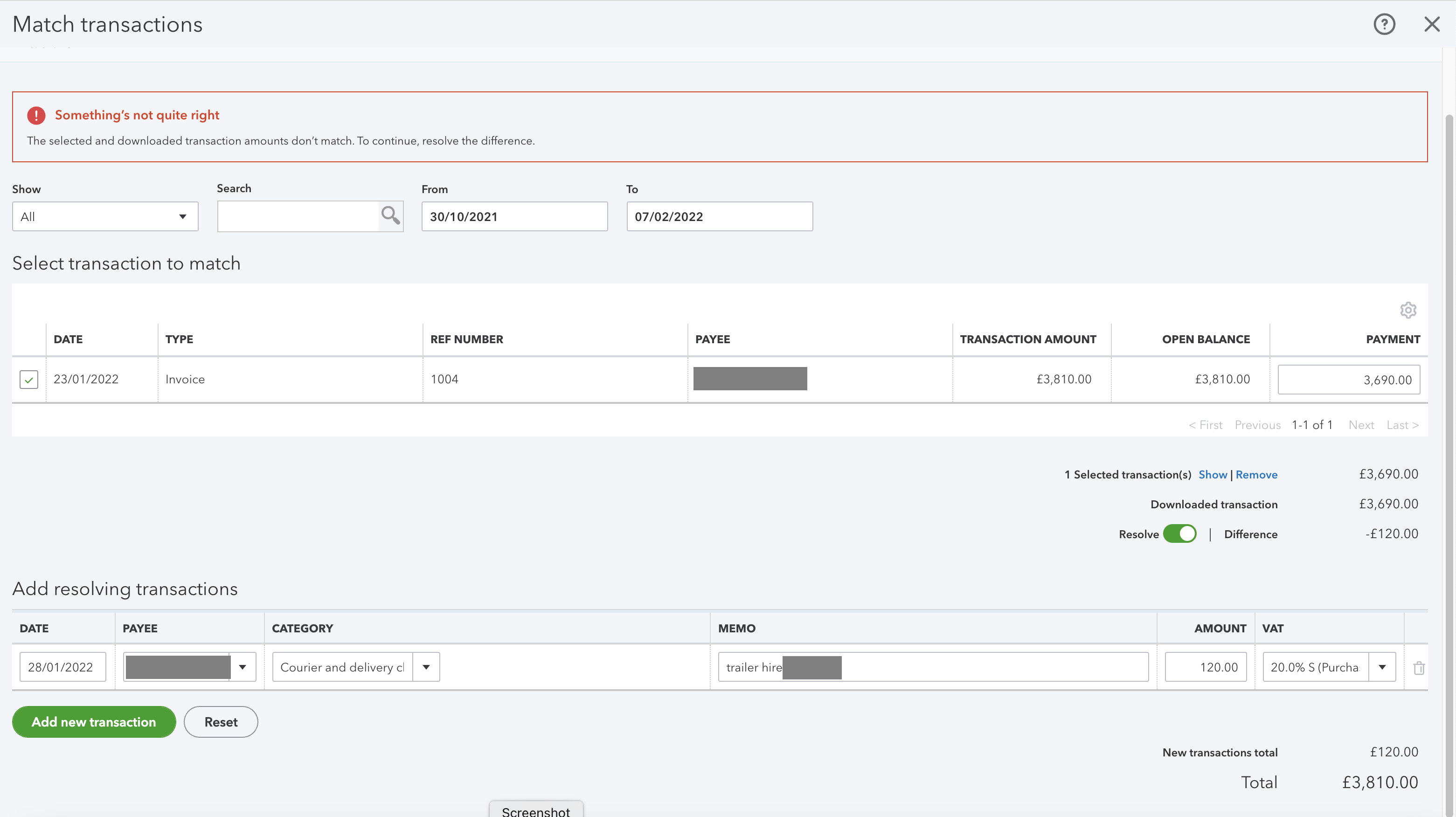 Solved: Resolving invoice amount creating errors