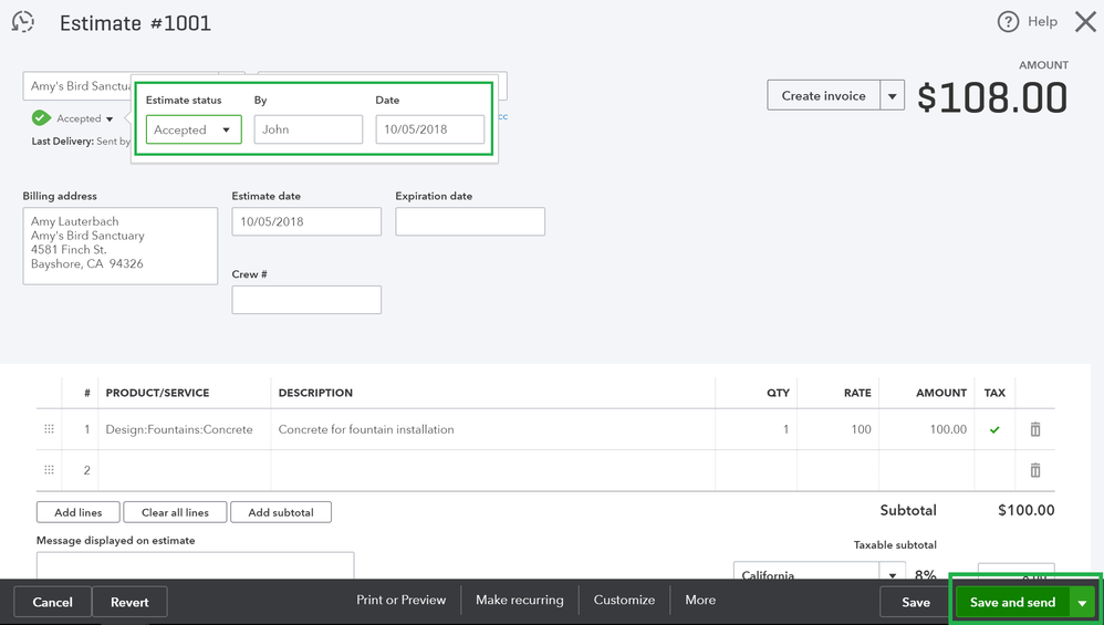 Setting up for Success - Enhacing your Invoice - Accept an Estimate.png