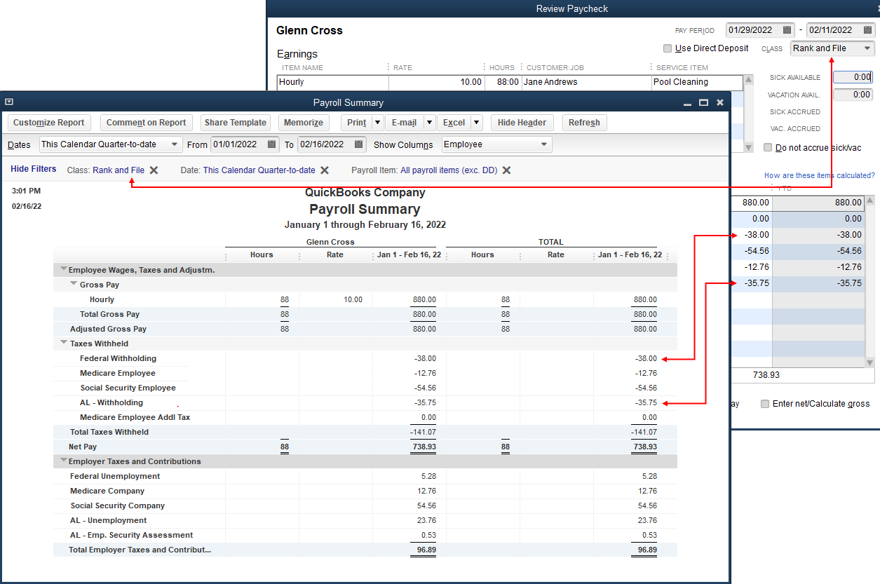 Payroll Summary Report Using Classes In QB Desktop   78804iB12379AD5693F24E