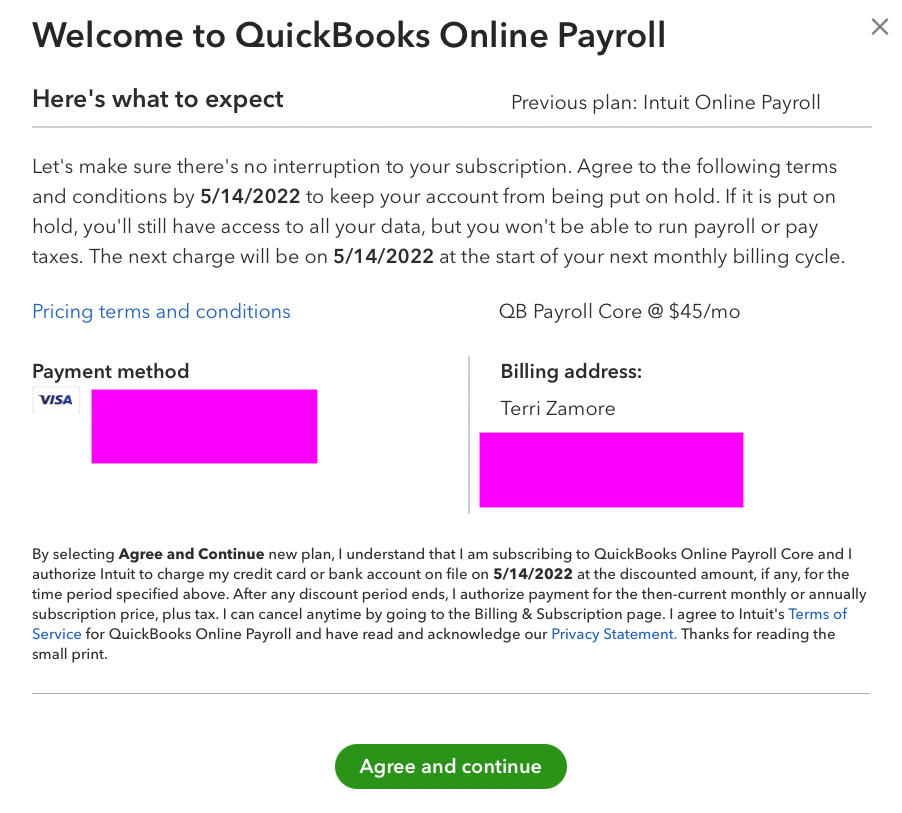 Intuit online payroll (from Bank of America) transfer to Quickbooks
