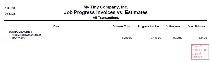 Progressive Invoicing Reports for a Contractor on QuickBooks Desktop ...