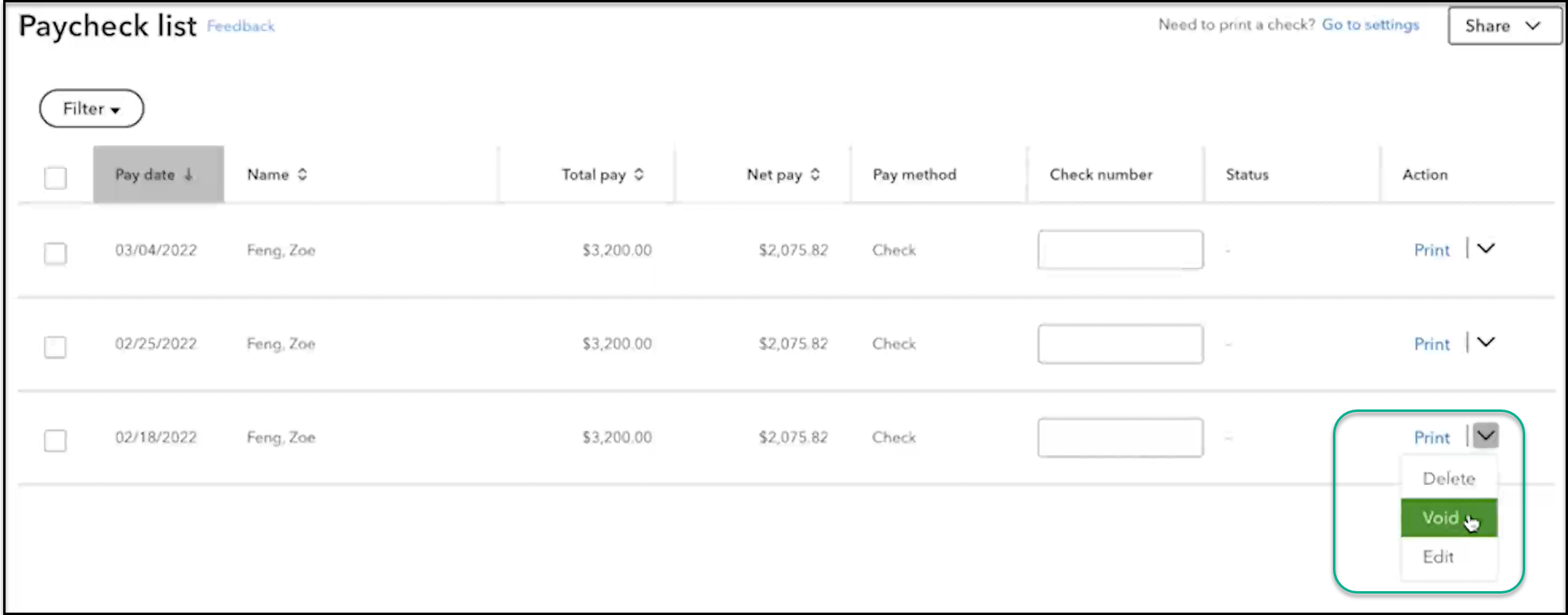 Correcting Payroll in QuickBooks Online Payroll Core, Premium and Elite