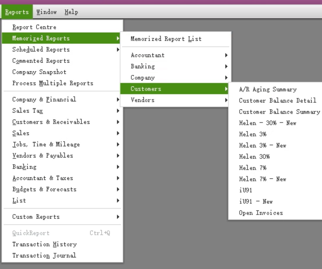 Solved Memorized reports Quickbooks desktop