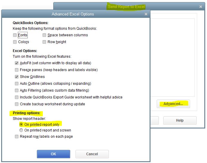 Solved Why don t headings export to Excel