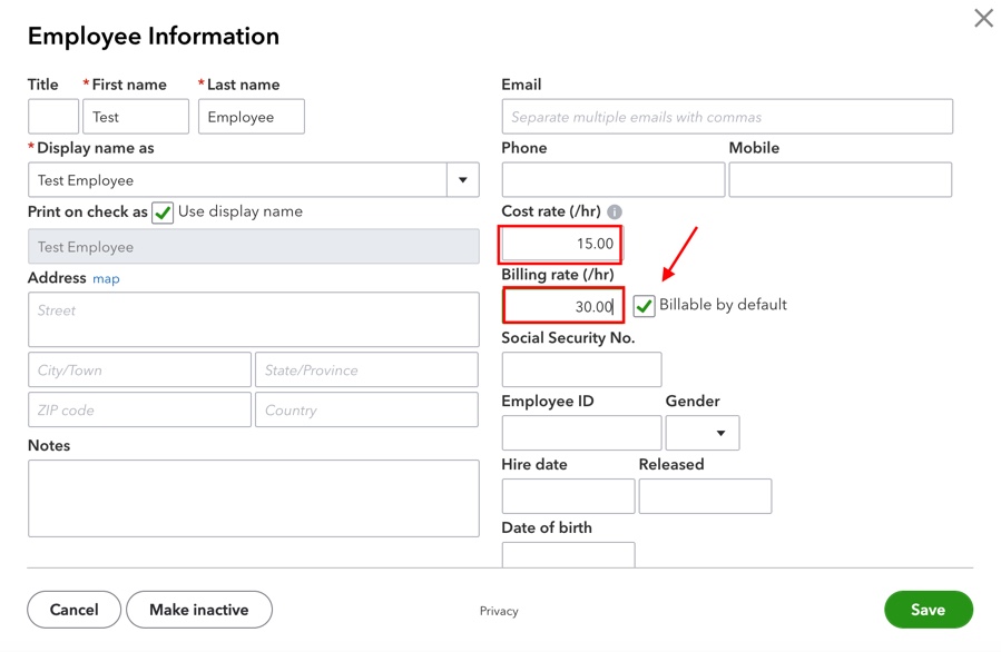 How to put billable time on an invoice if using QuickBooks Time.
