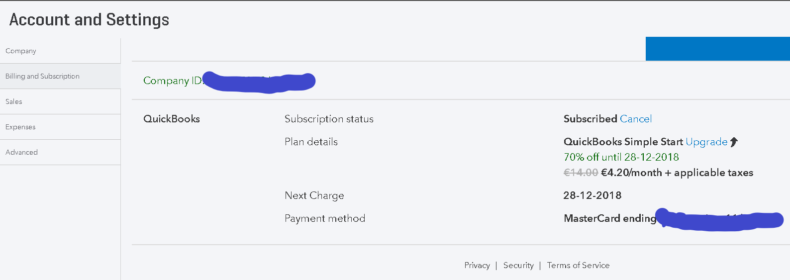 Subscription QuickBooks Community