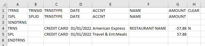 Solved: IIF Transaction Type