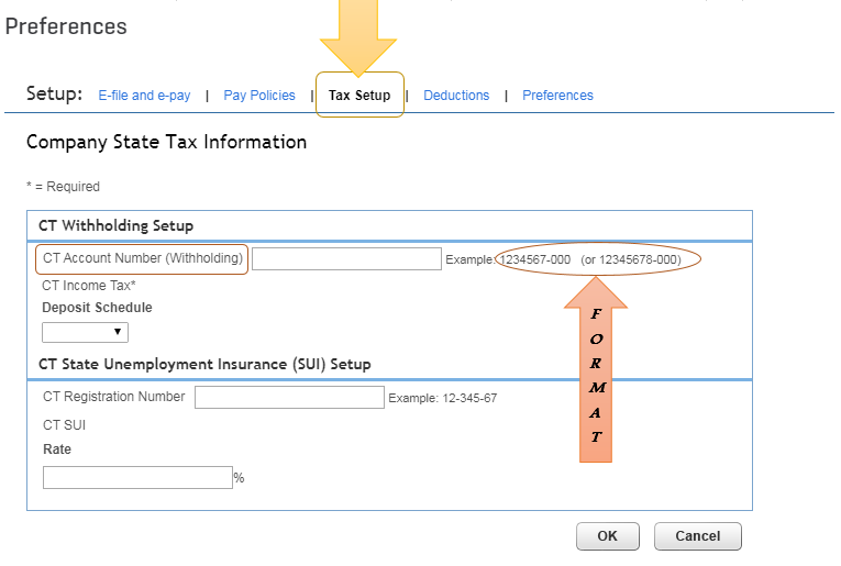 My CT Registration number is not in the same format it says I have to