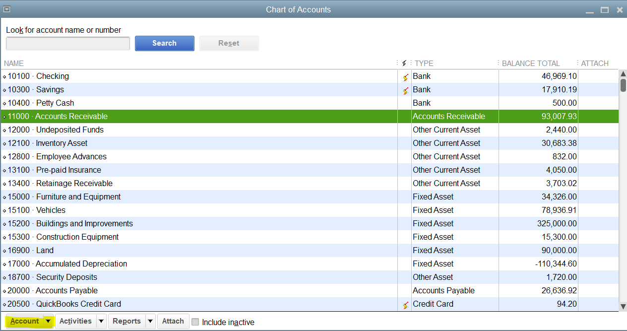 Solved: Print Chart of Accounts