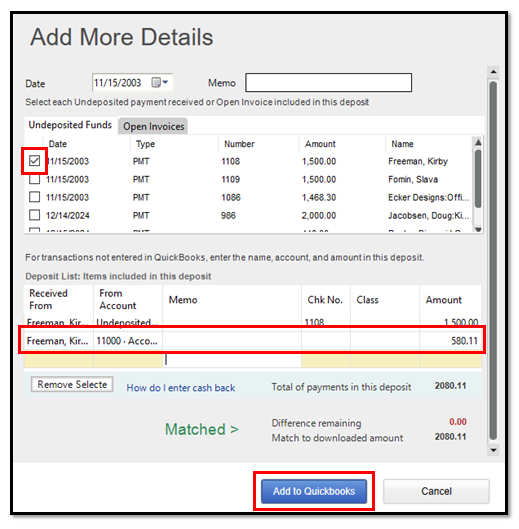 Solved: overpayment on invoice through EFT