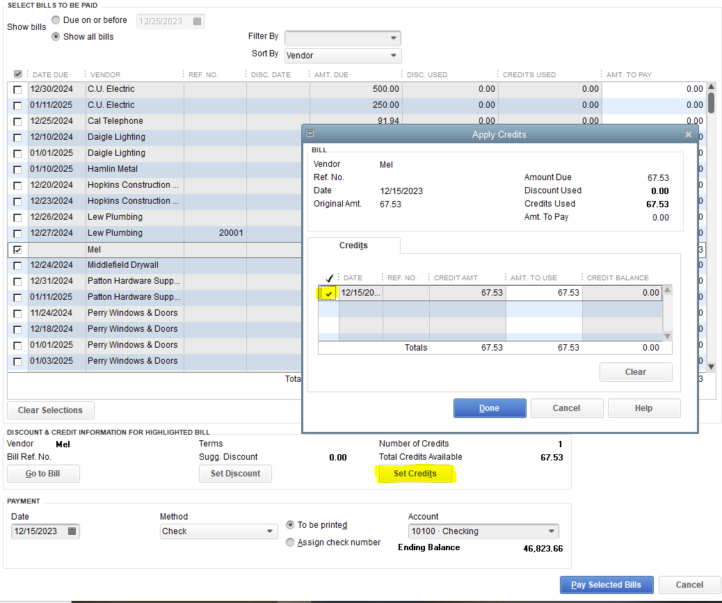 Solved Followup Question/Issue when recording vendor refund in QBDT