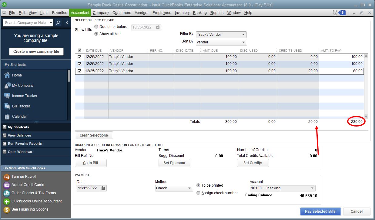 Solved How to record payments for netted invoices against