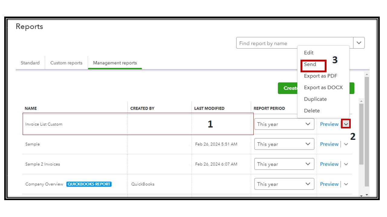 Make Management Report Available To Other Users