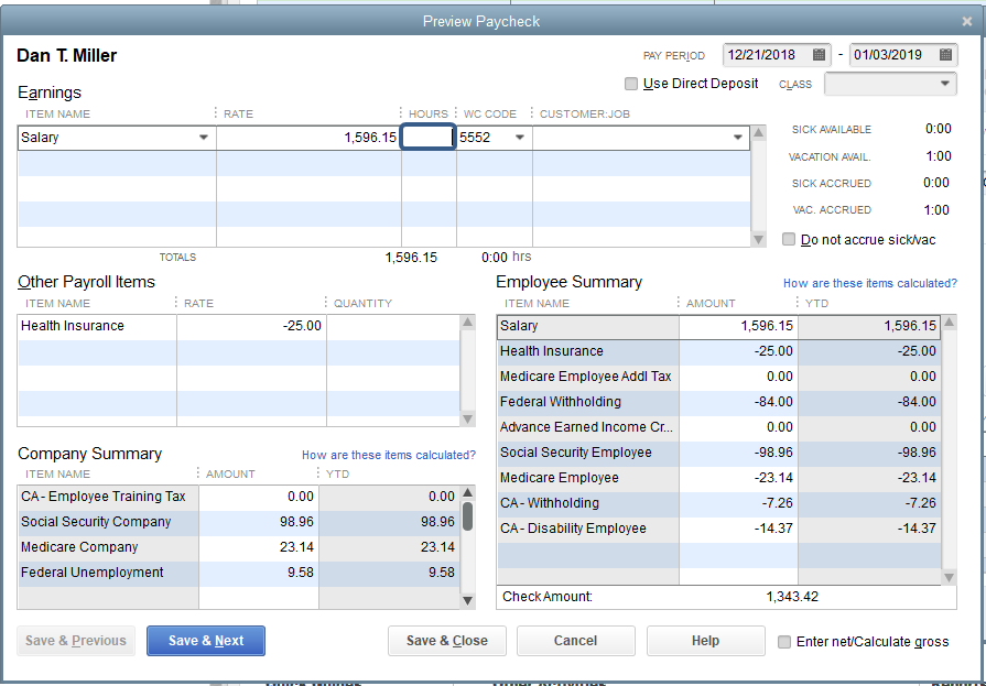 Solved Accruing sick leave hours for salary or commission...