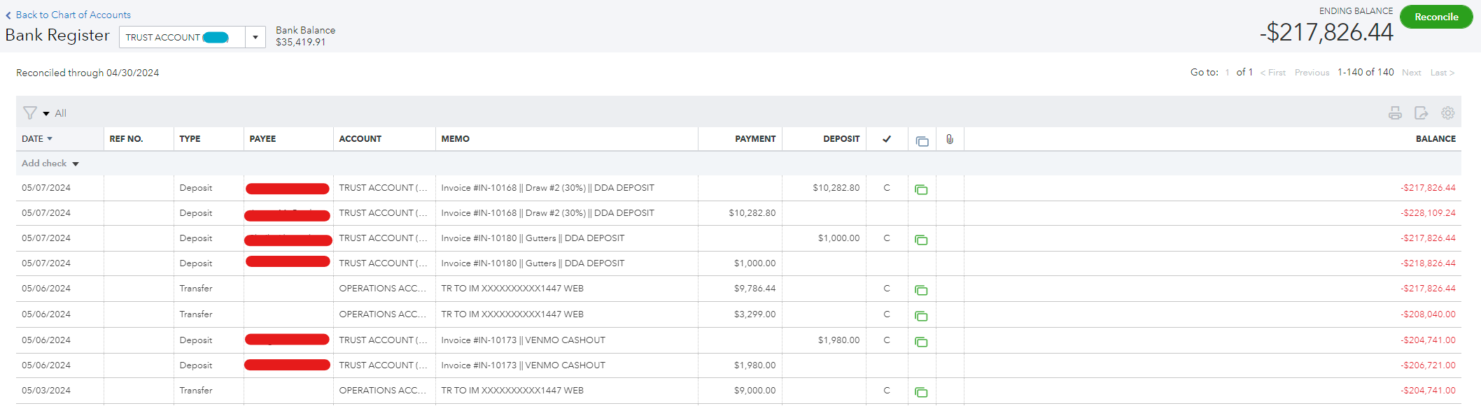 Solved Duplicate Deposits One as Payment and One as Deposit