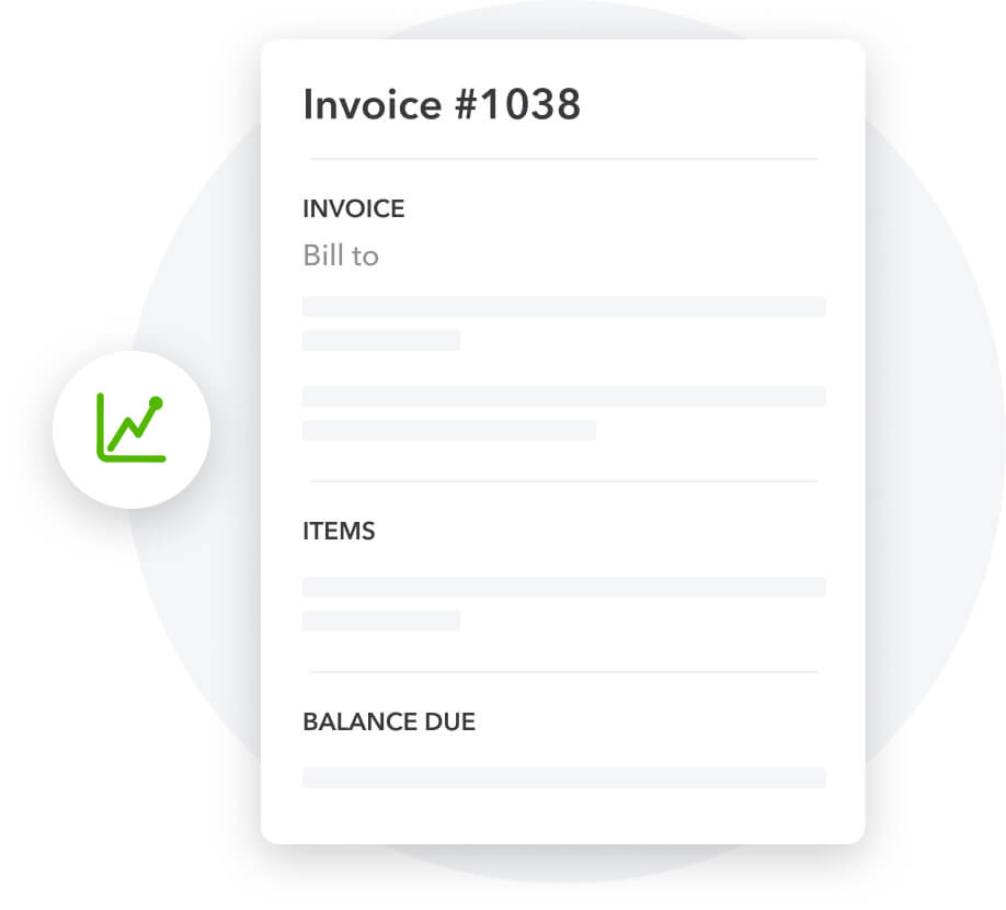 Invoice tracking view on QuickBooks