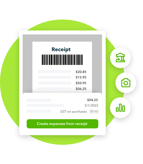 Receipt scanning on the QuickBooks App